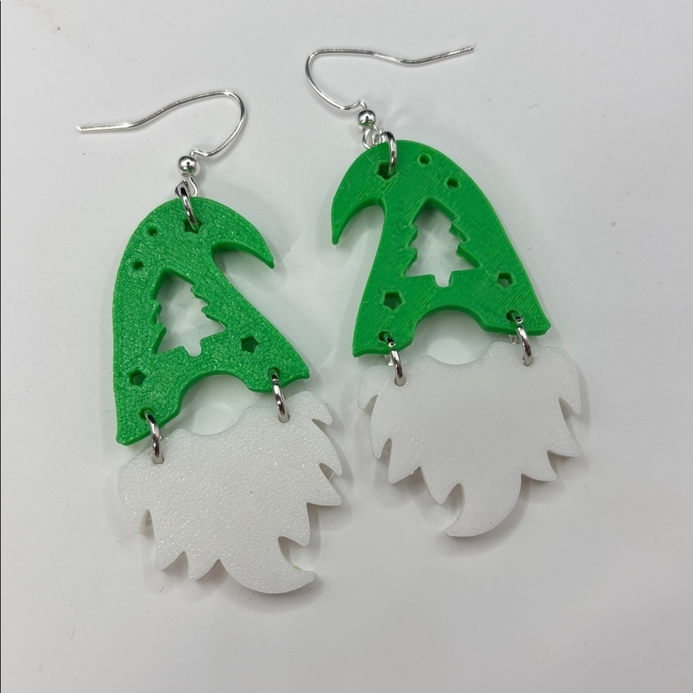 π Green & White Christmas Gnome Earrings π
β¨ - Picture 4 of 4